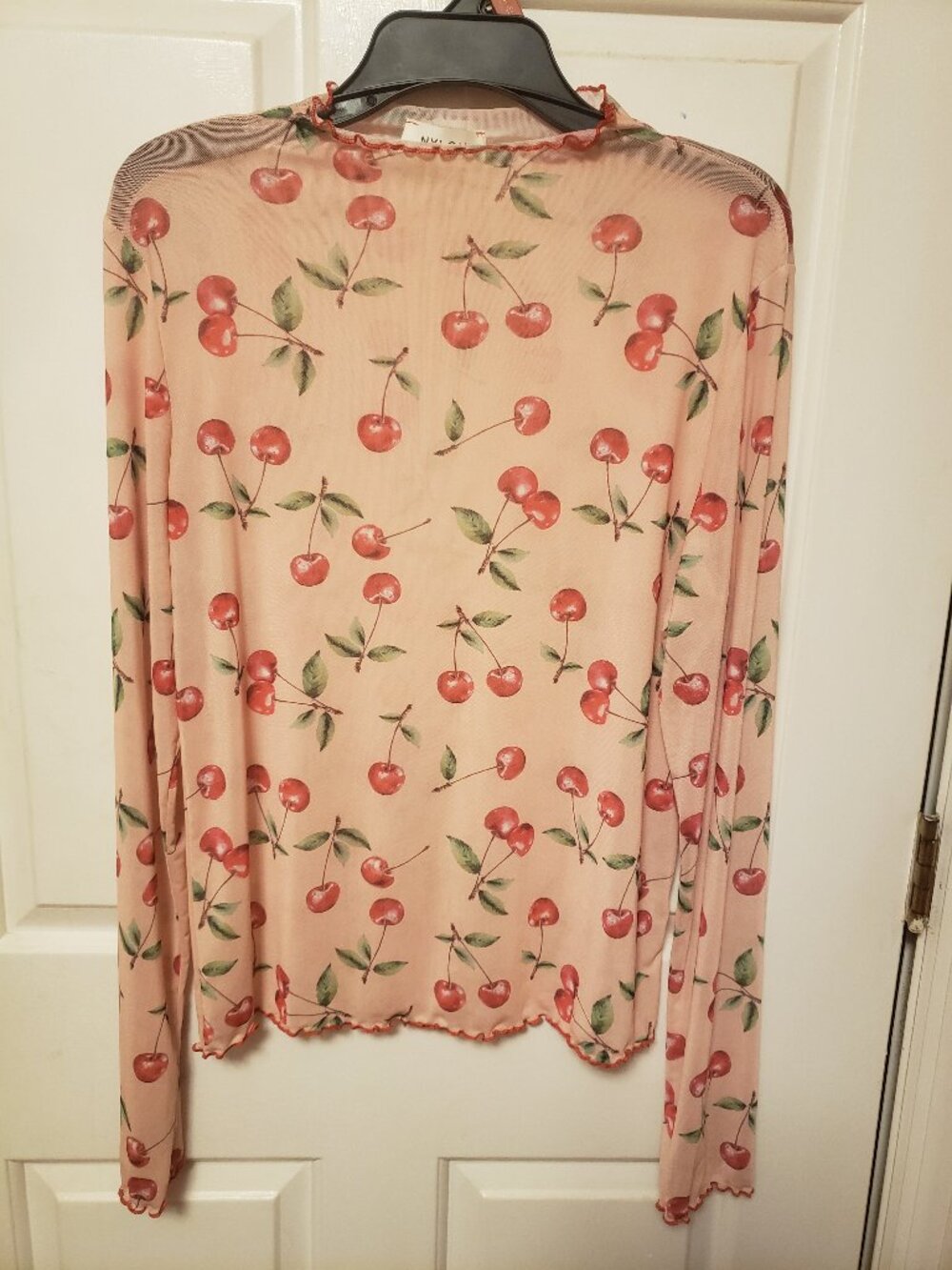 Mesh Cherry print Top.